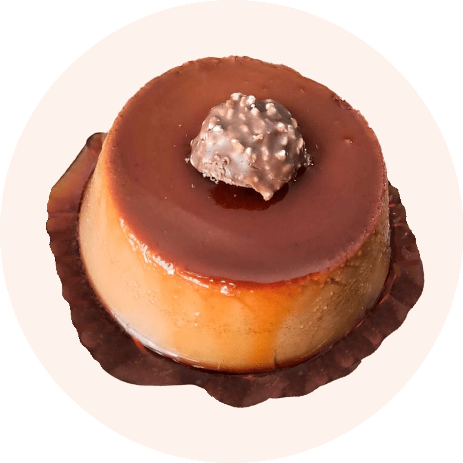 Flan de Crema de Avellana